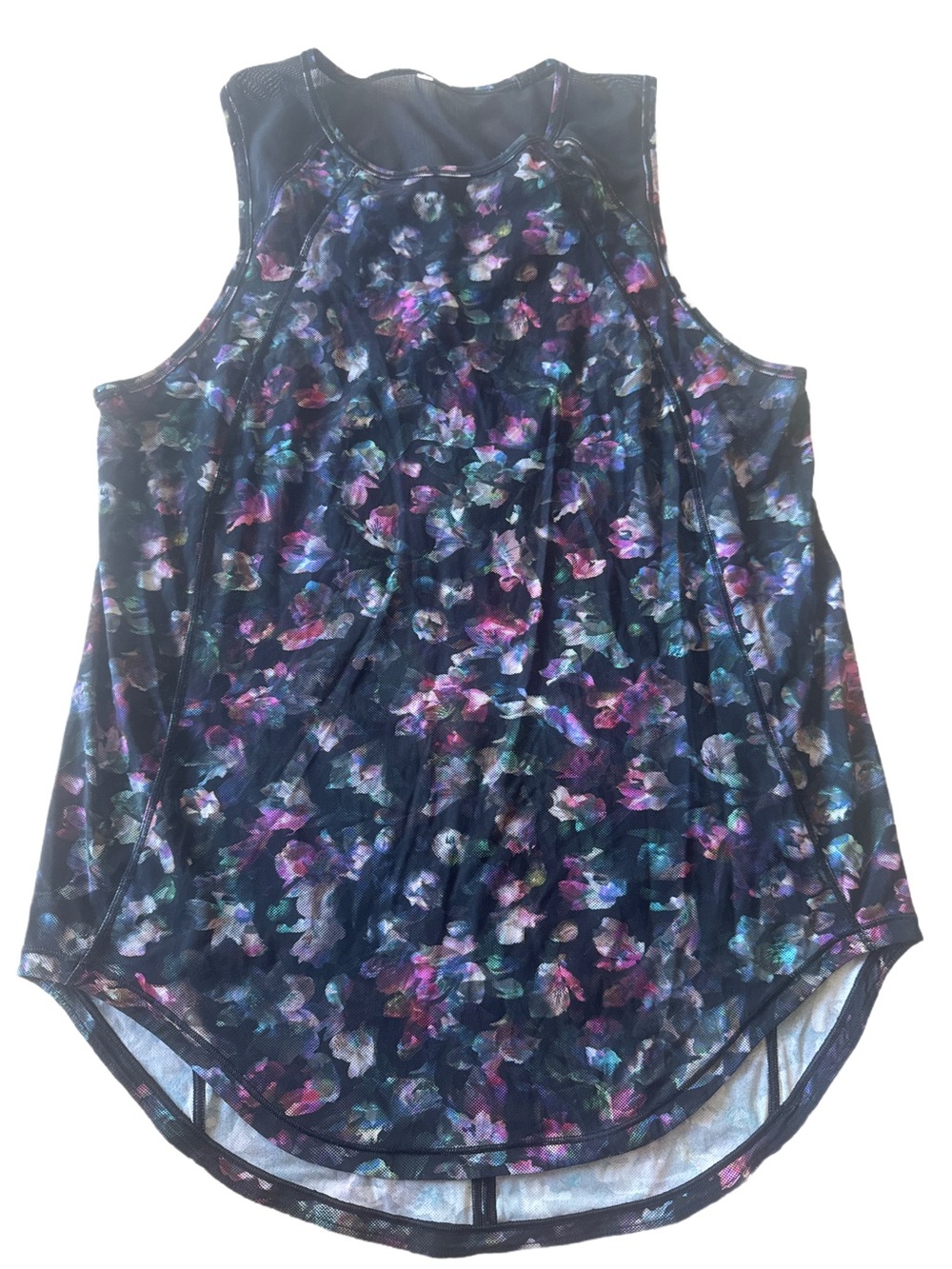 Lululemon Floral Peep Back Tank Size 10